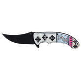 Tribal Runes Assist Folding Knife